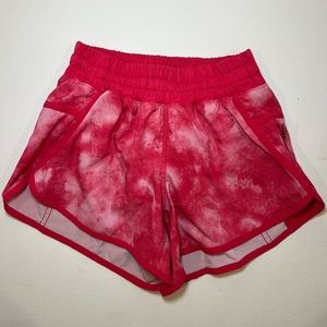Lululemon Hotty Hot Short Pink Tie-Dye Size 4